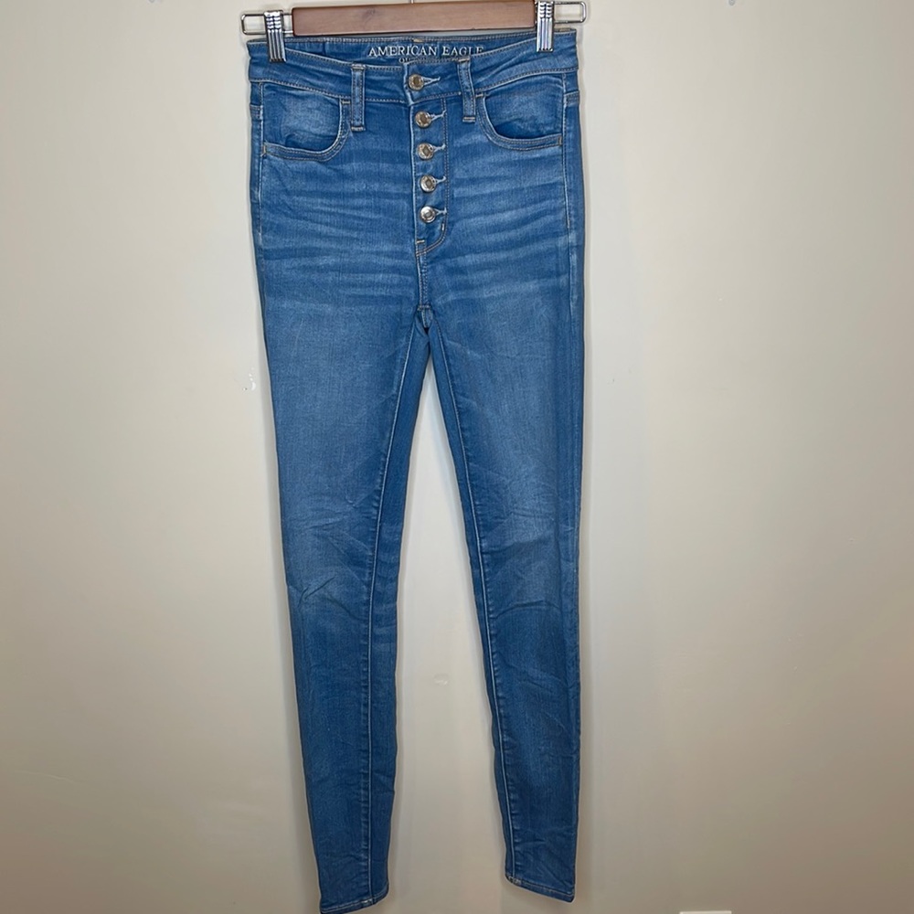 American Eagle Outfitters Medium Wash High Rise Jegging Jeans